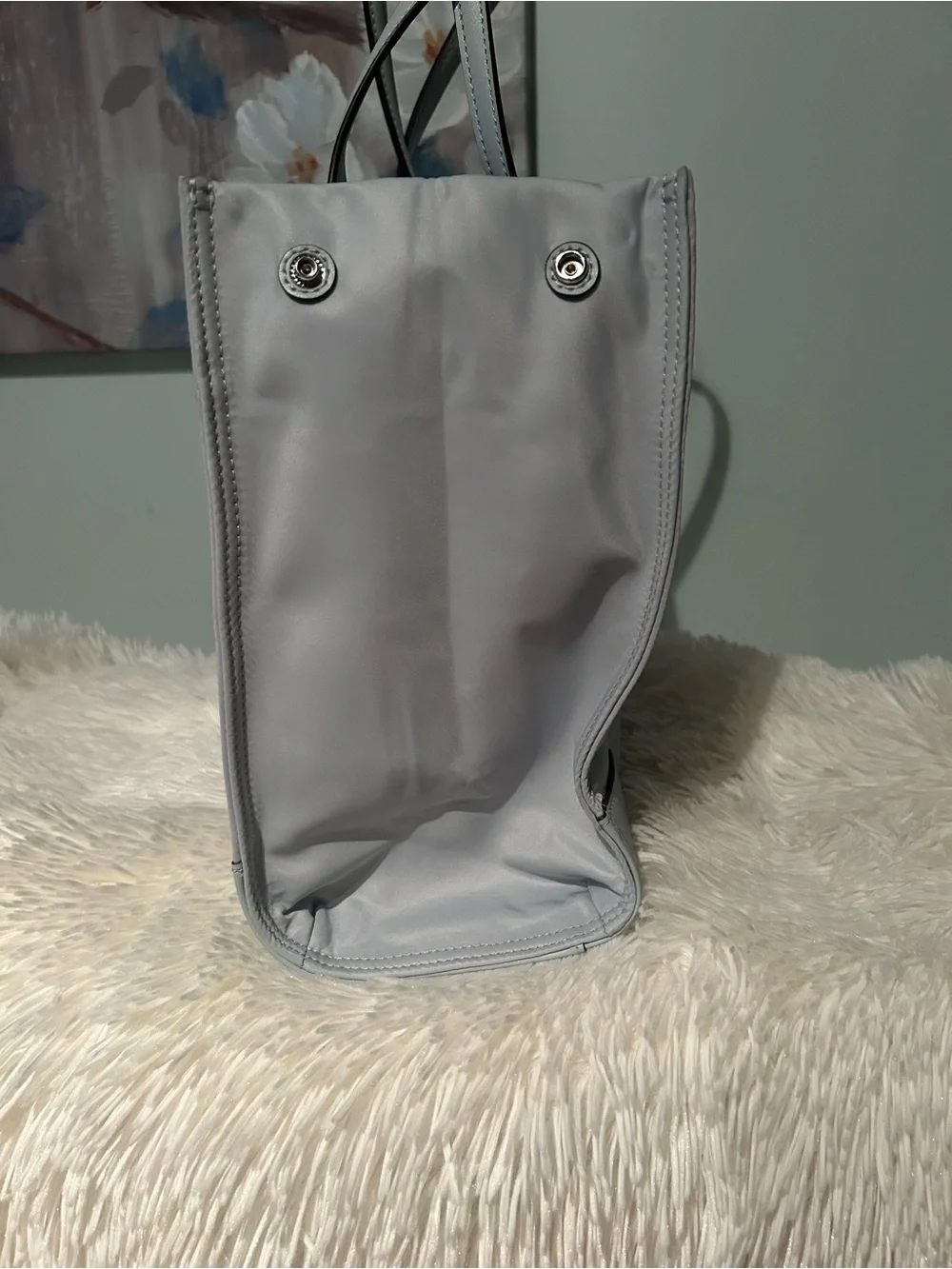 Tory Burch Small Light Blue Ella Tote